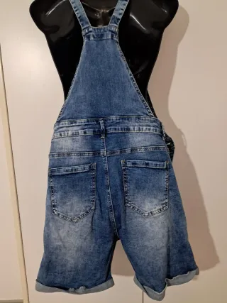 Salopette jeans pantaloncino