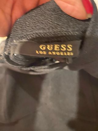 Top Guess Malla Transparente Negro