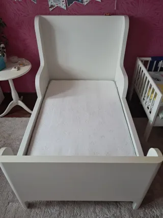 Cama infantil/juvenil IKEA + colchón + bajeras