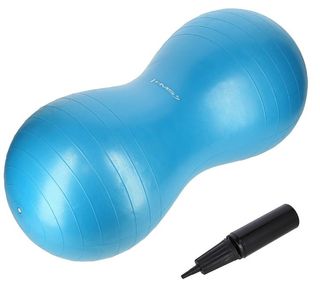 Palla fitness blu a forma di arachide