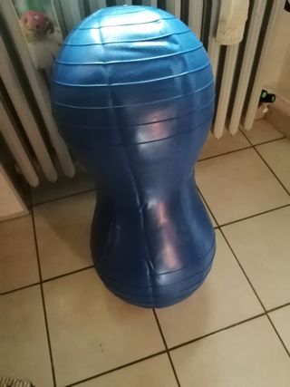 Palla fitness blu a forma di arachide