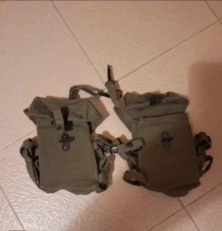 Cartuchera militar verde