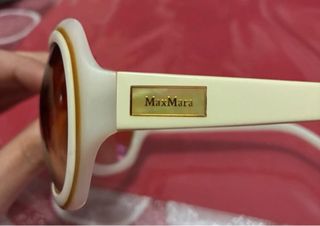 Occhiali da sole Max Mara bianchi e marroni