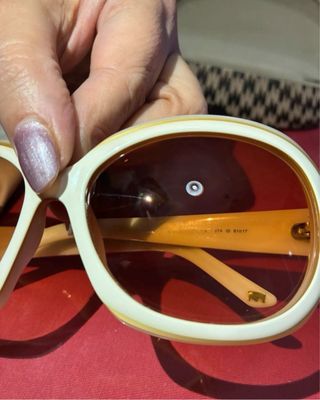 Occhiali da sole Max Mara bianchi e marroni