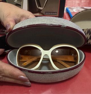 Occhiali da sole Max Mara bianchi e marroni