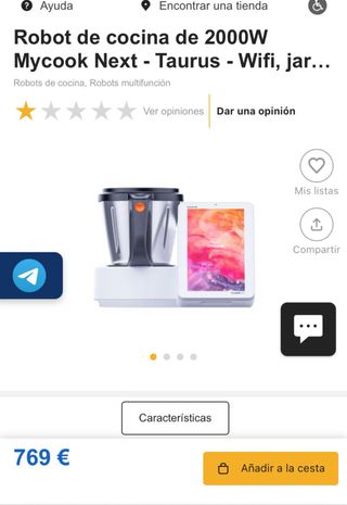 Robot Cocina Taurus - Accesorios Incluidos