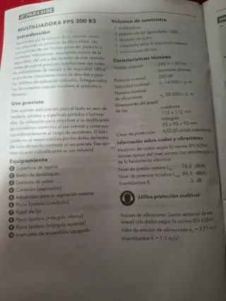 Lijadora Parkside Eléctrica