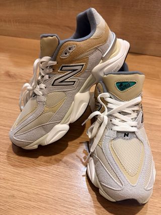 New Balance Beige/Gris Zapatillas Deportivas