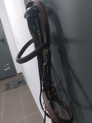 Cabezada de cuero con filete