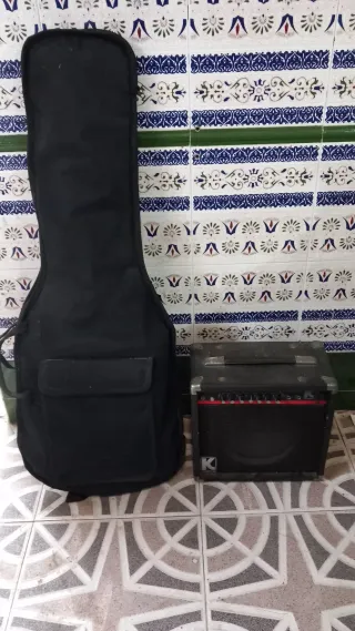 Guitarra Eléctrica + Amplificador + Funda