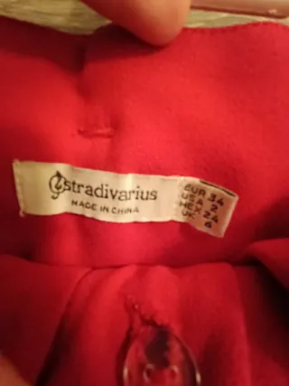 Pantalón de vestir rojo mujer con cinturón