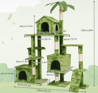 Rascador para Gatos XL Verde