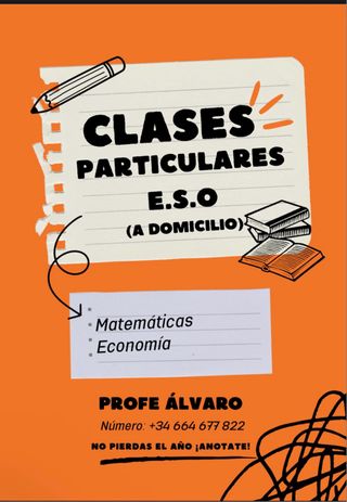 Clases Particulares a domicilio.