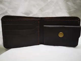 Cartera de piel artesanal hombre