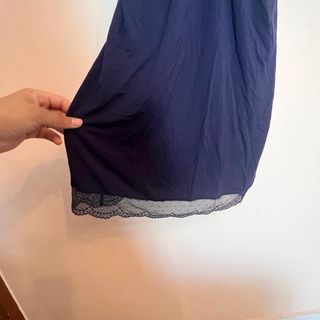 Camisón lencería Oysho azul marino