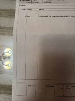 Placa de inducción SOGO 3 fuegos