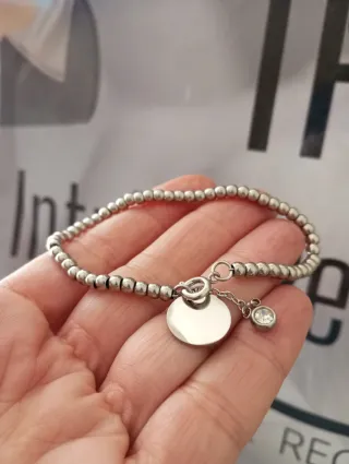 Pulsera Acero inoxidable con Medalla Grabada