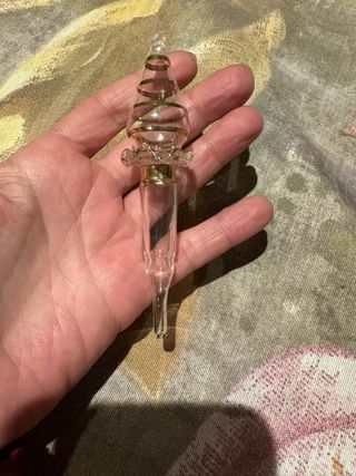 Perfumero Cristal Bohemia Dorado