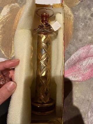 Perfumero Cristal Bohemia Dorado