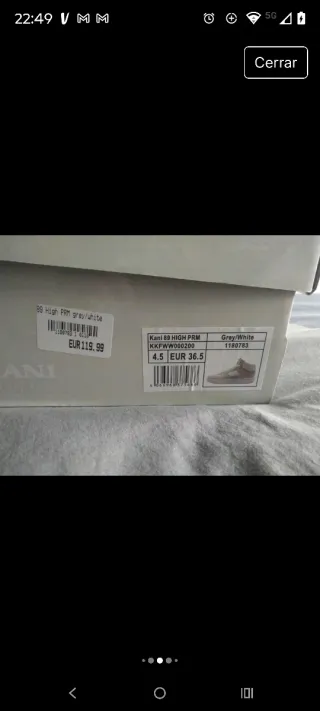 Tenis Kani  Talla 36.5