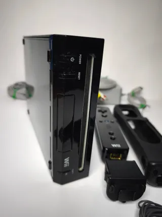 Nintendo Wii Negra Completa