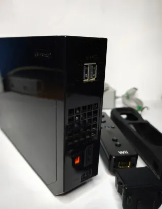 Nintendo Wii Negra Completa