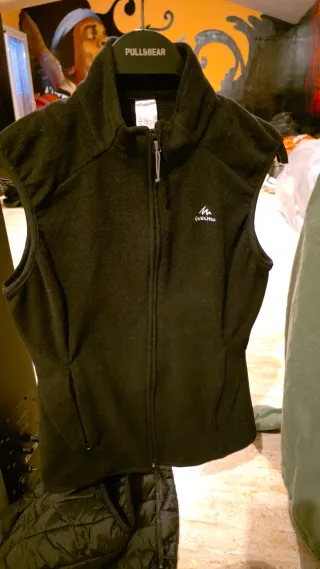 Chaleco polar Quechua negro talla S