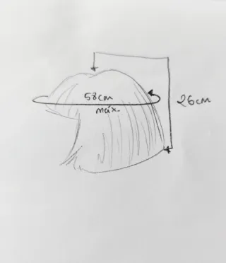 Peluca Corta Bob Color Castaño Cosplay