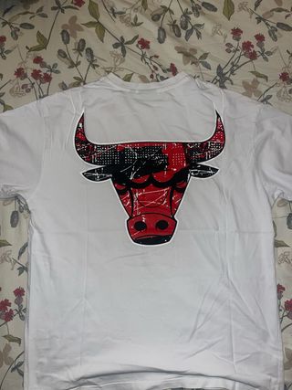 Camiseta New Era Chicago Bulls Blanca
