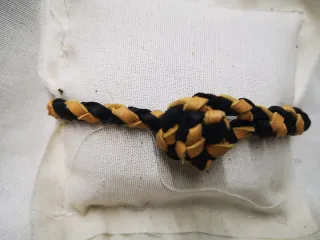 Pulsera piel trenzada artesanal