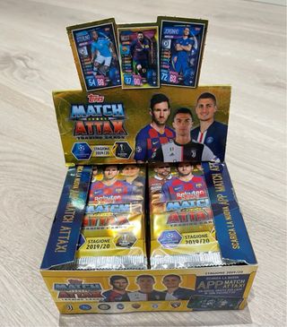 Caja Match Attax 2019-20 - Messi, Ronaldo, Mbappé