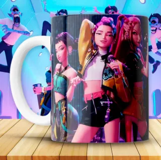 Taza Huntrix Guerreras K-Pop