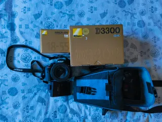 Cámara Nikon D3300 Negra + Lente 18-55