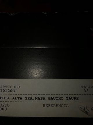 Botas altas Joima piel beige/marrón