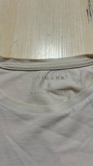 Camiseta de palmeras blanca y negra