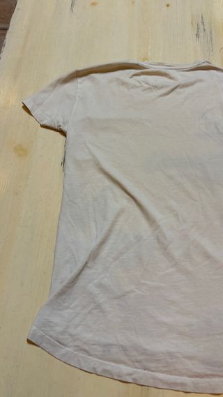 Camiseta de palmeras blanca y negra