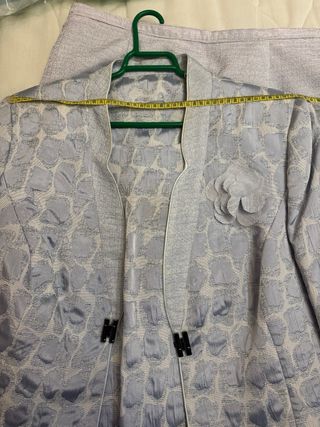 Traje 3 piezas mujer: Top, Chaqueta, Falda