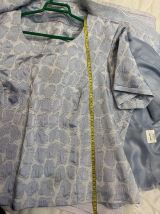 Traje 3 piezas mujer: Top, Chaqueta, Falda