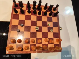 Tablero de ajedrez de madera