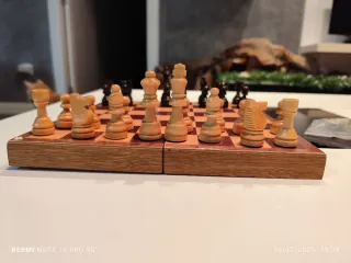 Tablero de ajedrez de madera