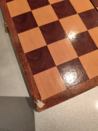 Tablero de ajedrez de madera