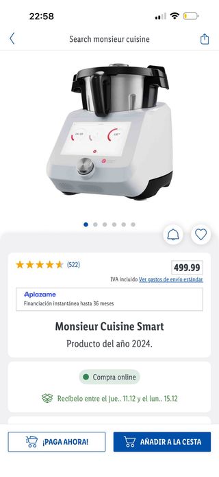 Robot de cocina Monsieur Cuisine Smart
