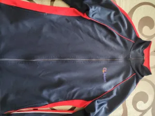 Chaqueta chándal Gamarra azul y roja. Talla -14