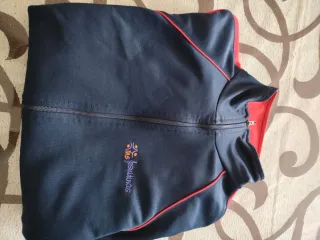 Chaqueta chándal Gamarra azul y roja. Talla -14