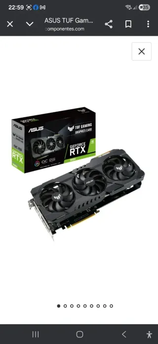 Tarjeta Gráfica ASUS TUF RTX 3060 Gaming