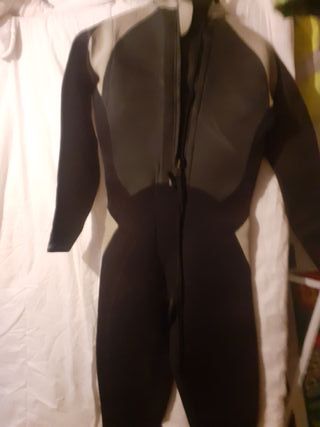 Traje neopreno con aletas y gafas