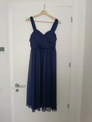 Vestido premamá azul
