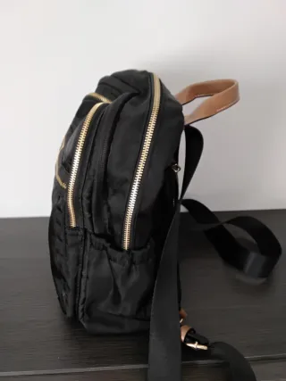 Mochila Negra Varios Compartimentos