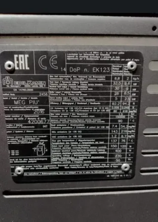 Edilkamin Meg Piu HIDRO Estufa Pellets Roja