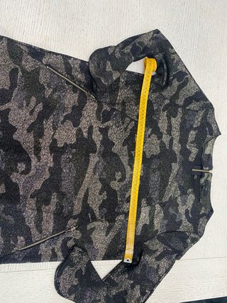 Vestido Camuflaje Negro-Dorado Talla XL